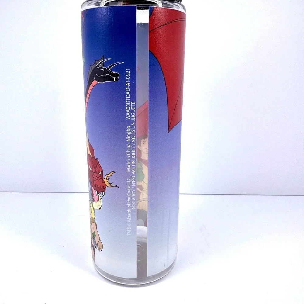 Dungeons & Dragons Cartoon Travel Tumbler Cup Straw Lid Fantasy Character‎ Art
